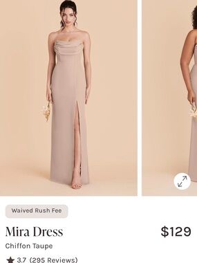 Birdie Grey | Dresses | Birdie Grey Chiffon Taupe Convertible Strapless  Bridesmaidevening Dress Size M | Poshmark